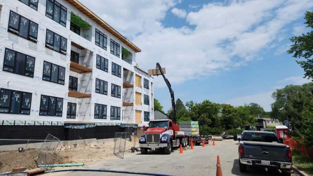 Unloading Drywall